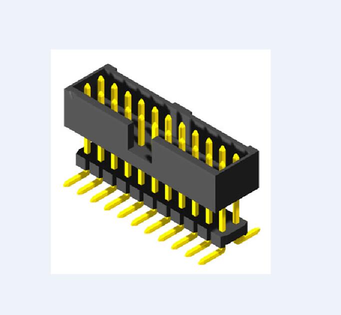 1.27*2.54mm Box Header Surface-Mount (SMT) Vertical H=5.90 Add Housing