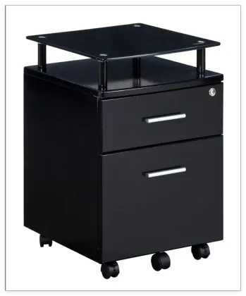 Modern Office File Cabinet with Locking Drawer