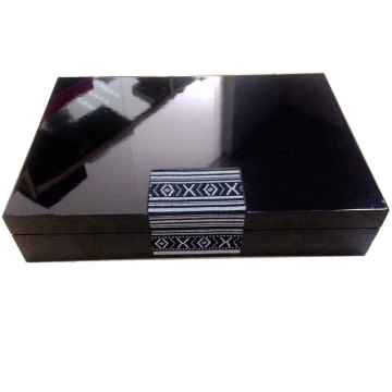 Black MDF Gift Packing Boxes For Arabian Dates