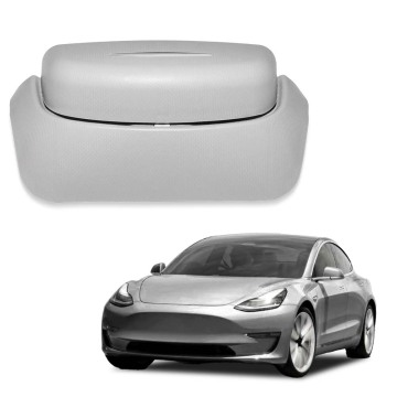 In Stock Car Interior Accessories: Storage Holder & Sunglasses Case for Tesla Model 3
