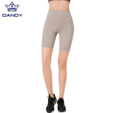 Custom high waist yoga shorts