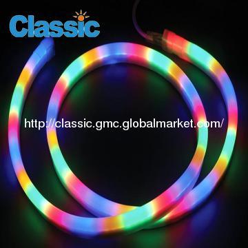 3.9-6.2w bộ thu lôi chống thấm đầy màu sắc 12-240v RGB linh hoạt 12v LED Neon