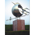 outdoor stainless steel sculpture - Flying