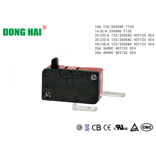 China Micro interruptor de botón alto negro Fabricantes