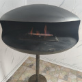 Ground Steel Black Ethanol Fireplace