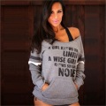 Women's Grey Long Sleeve Sweatshirt Wholesale