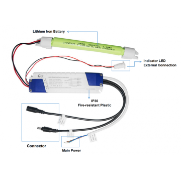 LED -nödförare för 60W -lampor