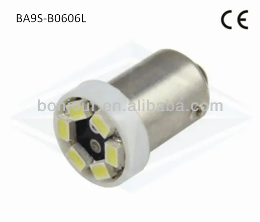 Bonjour LED Auto Light BA9S 6SMD 3020 1206 with CE