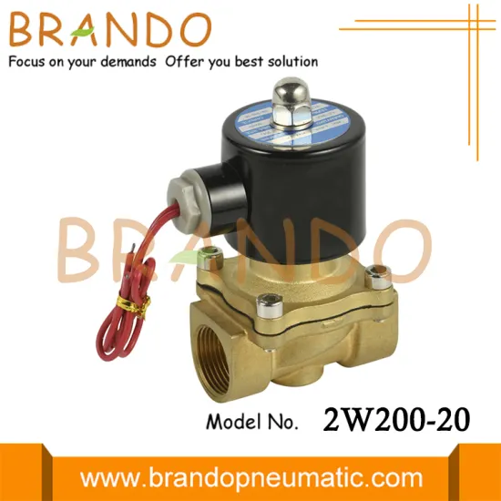 2W200-20 UW-20 3/4'' 2 Way Solenoid Valve For Water Air
