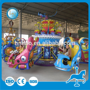 Outdoor amusement shooting games rotating rides blue star for sale
