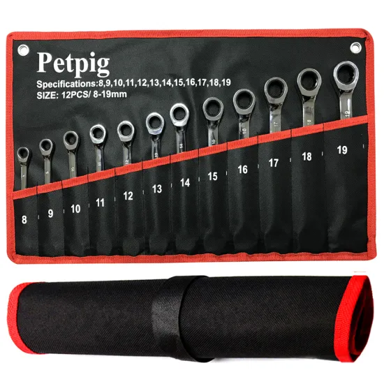 Ratchet 72 Teeth Car Key Wrench Hand Tool Set Car Repair Tools Keys Ratchet Spanner Universal Ratcheting Wrench Fixed Head