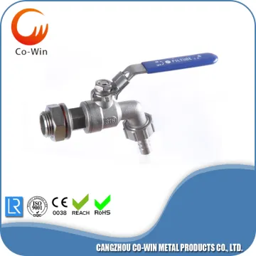 304 316 hose tap valve 200PSI OD9.6mm
