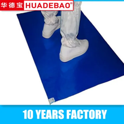 disposable clean room tacky mat/sticky mat tacky pvc floor mat