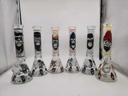 Newest Gorilla Decal Glass Bongs