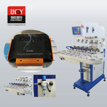 6 Color Automatic Pad Printer With Conveyor