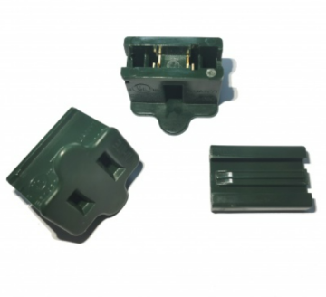 UL In-Line Plastic Female Slide, Vampire, Gilbert Plugs for SPT-1 Holiday Lighting
