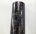 Película de vinilo de automóvil negro de fibra de carbono forjado 3D