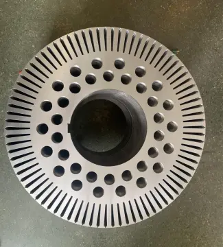 Rotor laminations with ventilation holes