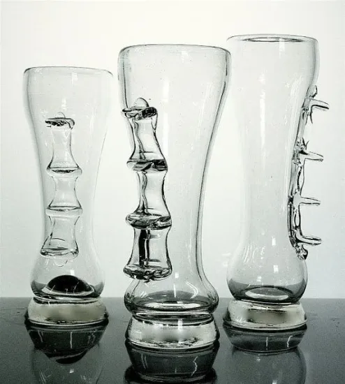 Wholesale hight quality clear funny fancy beer glass