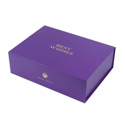 Holiday Purple Gift Magnetic Luxury Jewelry Packaging Box