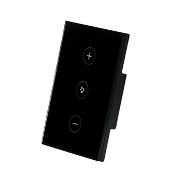 Smart Wireless Wi-Fi Dimmer Switch for LED Lights: White and Black 220V Glass EU Touch Control