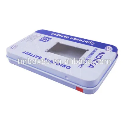 Cell phone battery tin box / mobile phone battery tin box