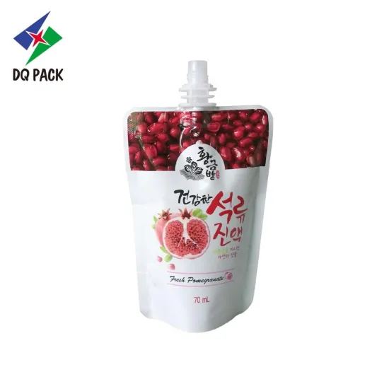 70ml fruit juice drinking pouch with spout