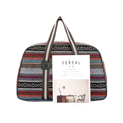 Large capacity multi-purpose canvas handbag