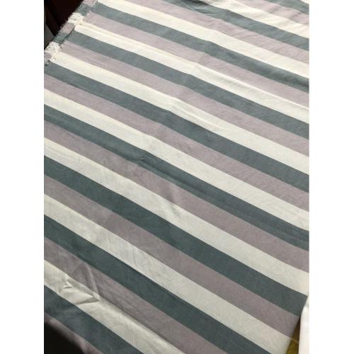 tissu de polyester teint en fil pour drap de lit