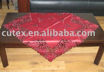 table cover with embroidery