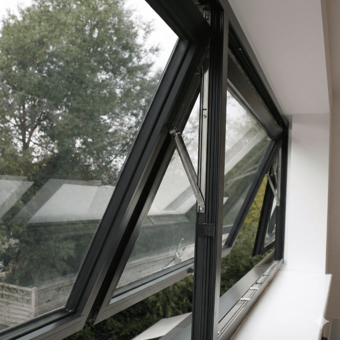 Aluminum window hardware structural diagram