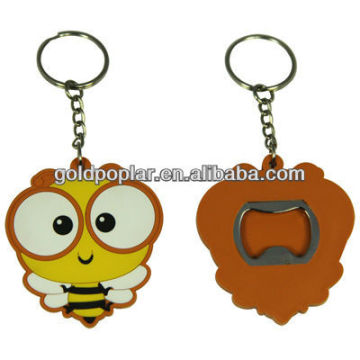 PVC bee keychains
