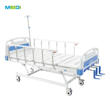 3 Crank Three function Manual Hospital Nursing Bed Patient Bed Medical Bed