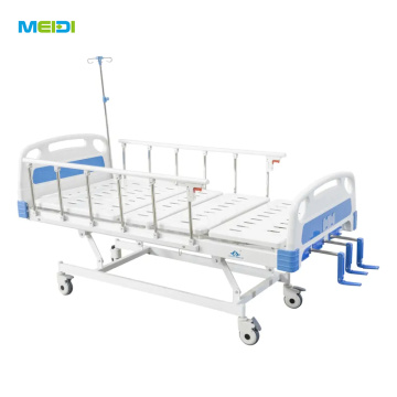 3 Crank Three function Manual Hospital Nursing Bed Patient Bed Medical Bed