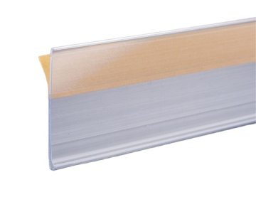 LiuHe Plastics Adhesive Price Shelf Label Tag Holder for Supermarkets