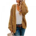 Long Sleeve Chunky Knit Cardigan Sweaters