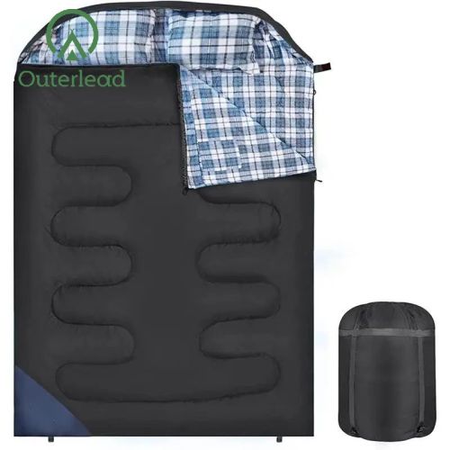 Outdoor Camping Two Person Sleeping Bag For Couple