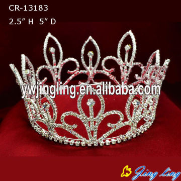 Rhinestone Full Round Beauty Queen Crown