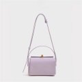 Dreamy Lilac Ladies' Genuine Leather Pillow Tote Bag