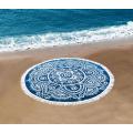 Boho Mandala Jacquard Velour Cotton Round Beach Towel