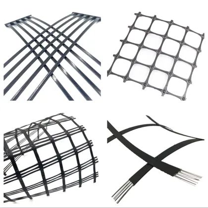 PP Material Biaxial Plastic Geogrids Road Reinforcement