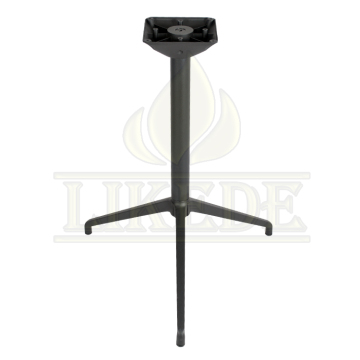 Metal Steel Black Aluminum 3-Leg Detachable Table Base