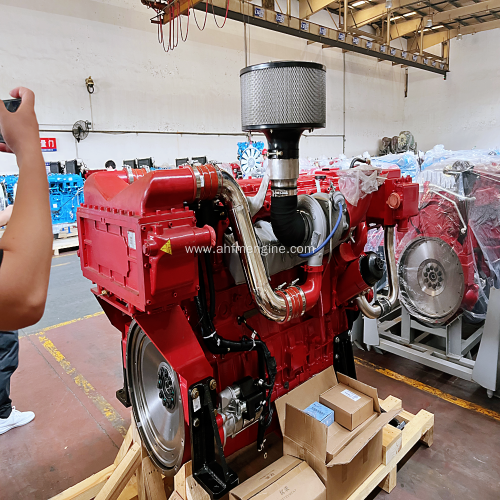 Boat marine diesel engine assembly
