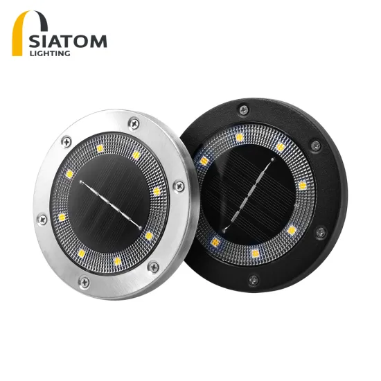 2024 Newest Solar-Powered Ground Light IP65 Garden Disk Lights with 8 LED