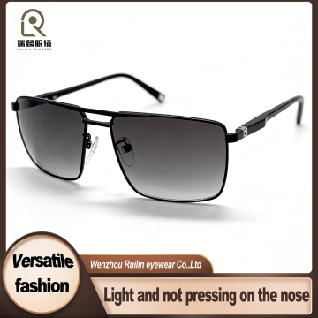 Modern Men's Sunglasses in Metal Frame Design