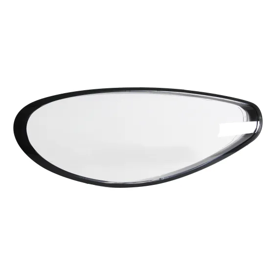 Front Headlight Headlamp Transparent Lens Cover Black Edge - Fit For Porsche Panamera 2015-2017