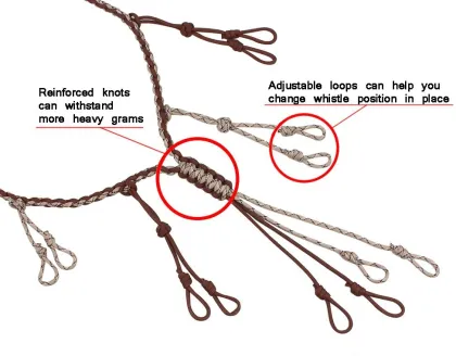 Adjustable Duck Call Lanyard Paracord for Hunting Gear