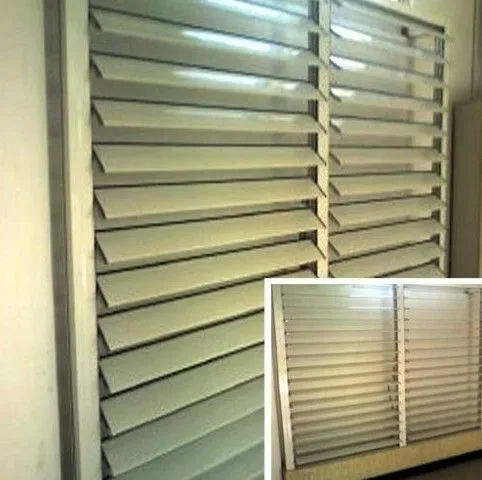 Blind / Shutter Industrial Aluminum Profile , Louver / Jalousie Extrusion Profiles