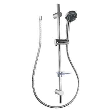 LEVO Stainless Steel Chrome-Plated Bathroom Shower Rail and Panel Set