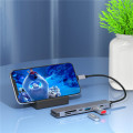 Type-C ke TF/SD Card Reader 7-in-One Docking Station